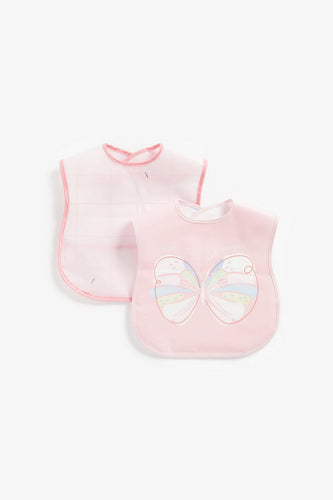 Mothercare Flutterby Toddler CrumbCatcher Bibs  2 Pack  1