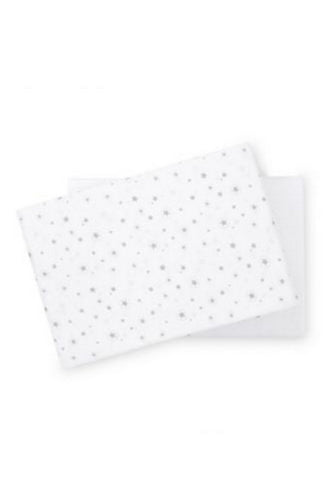 Mothercare Jersey Fitted Cot Bed Sheets 2 Pack Greywhite