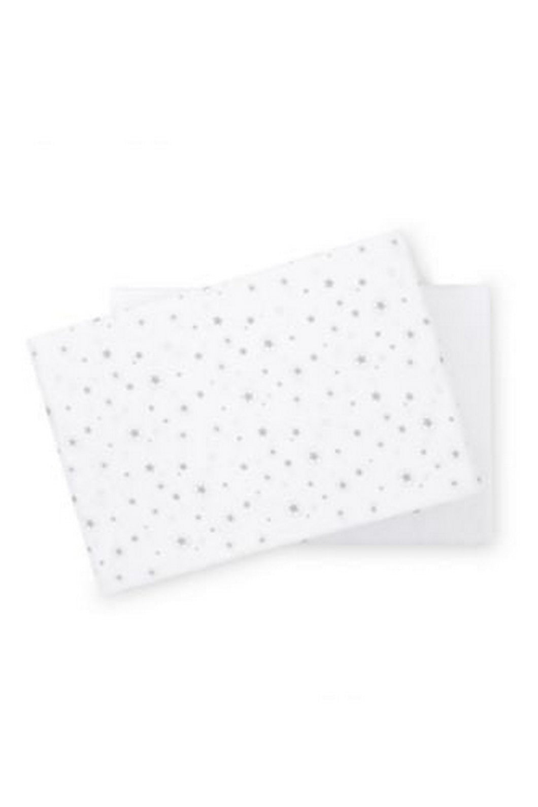 Mothercare Jersey Fitted Cot Bed Sheets 2 Pack Greywhite