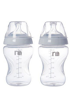 Mothercare Natural Shape Anti Colic Milk Bottles 260Ml 2 Pack 1