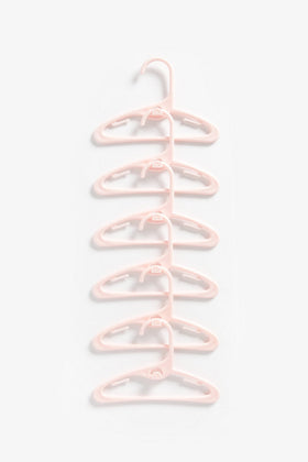 Mothercare Pink Baby Hangers 6 Pack 1