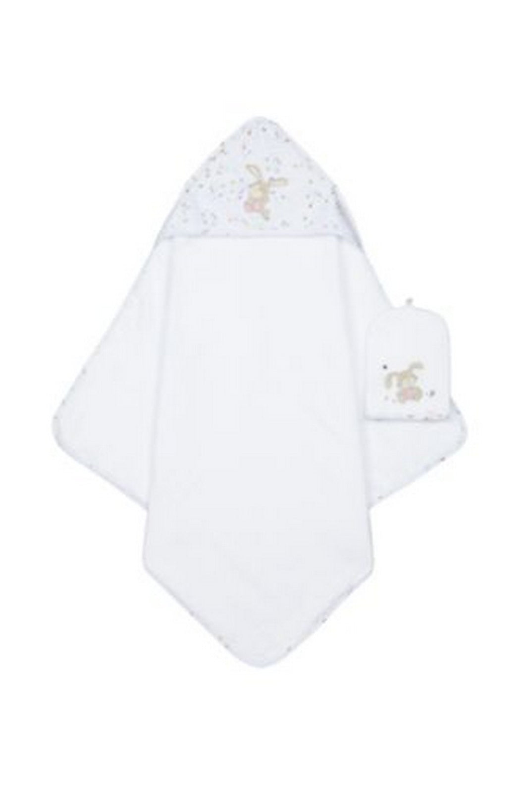 Mothercare Spring Flower Cuddle N Dry And Mitt Set 1