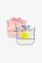 
                        
                          Load image into Gallery viewer, Mothercare Sunshine CrumbCatcher Bibs  2 Pack  2
                        
                      