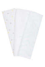 
                        
                          Load image into Gallery viewer, Mothercare Welcome Home Muslins Mint 3 Pack 1
                        
                      