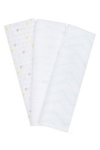 Mothercare Welcome Home Muslins Mint 3 Pack 1