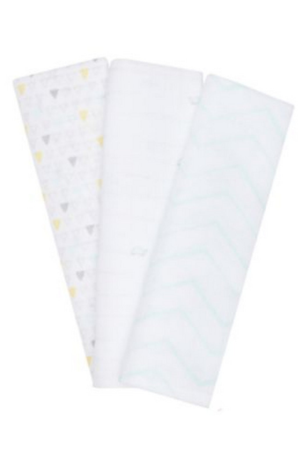 Mothercare Welcome Home Muslins Mint 3 Pack 1