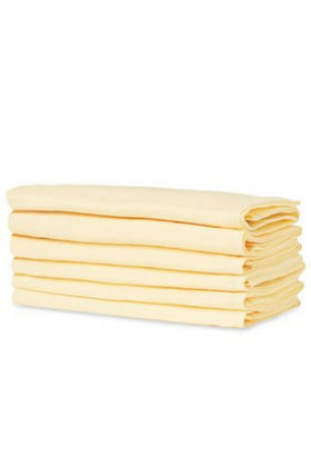 Mothercare Yellow Muslin Squares 6 Pack