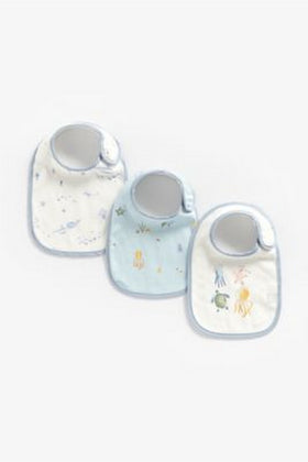 Mothercare You Me And The Sea Newborn Bibs 3 Pack 1