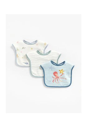Mothercare You Me And The Sea Toddler Bibs 3 Pack 1