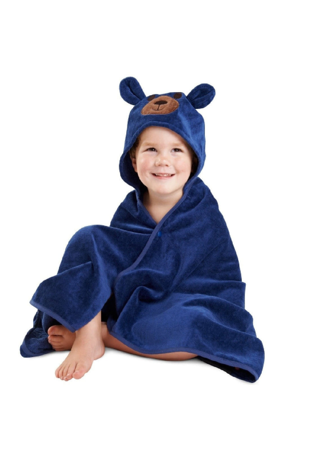 Mum2Mum Kiddie Towel Navy Bear