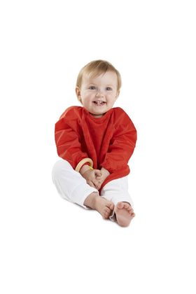 Mum2Mum Sleeved Bib Large Red 1