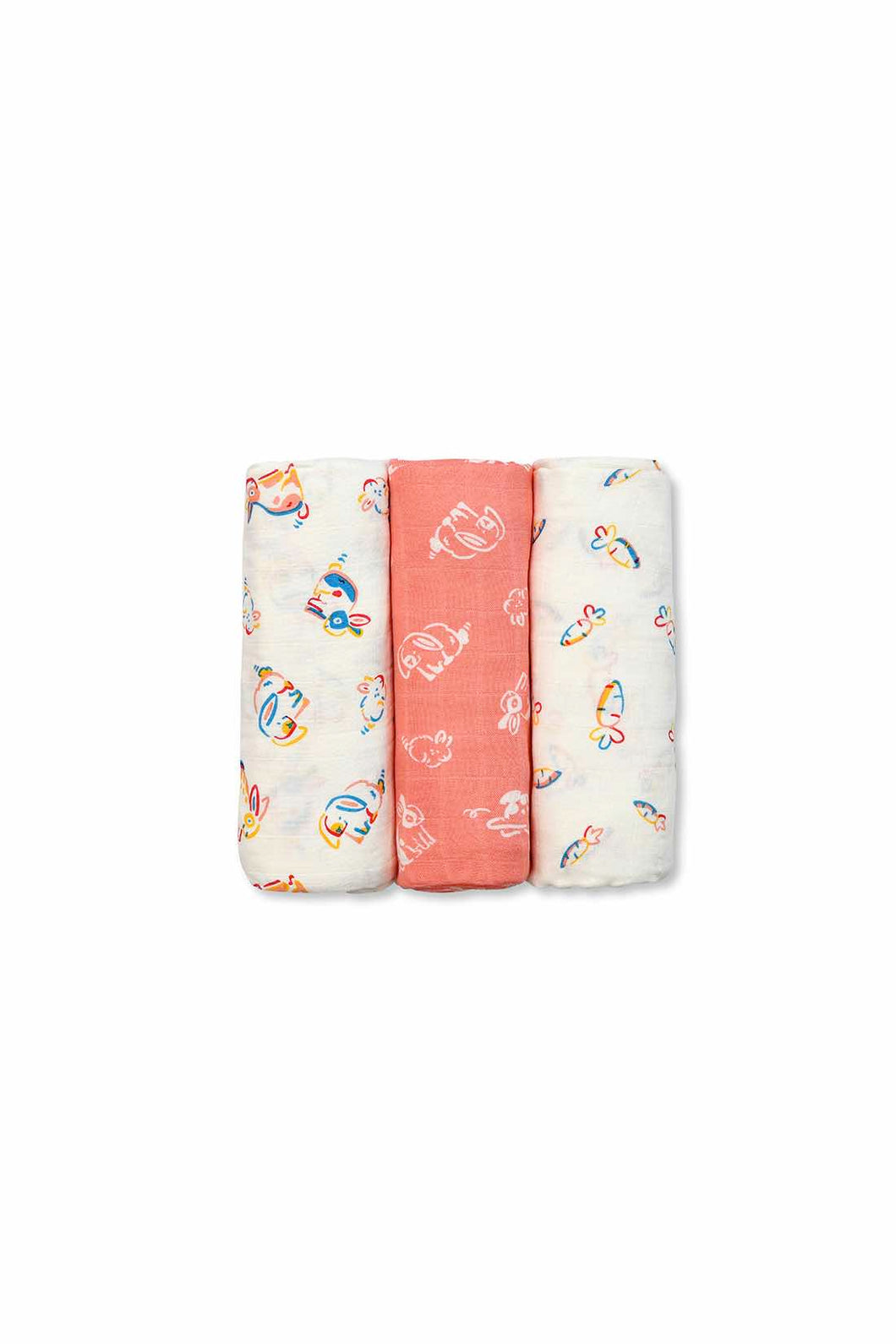 Not Too Big Bunny Bamboo Swaddles 3 Pack 1