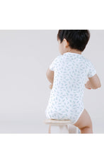 
                        
                          Load image into Gallery viewer, Not Too Big Blue Bamboo Short Sleeve Bodysuits 3 Pack 6
                        
                      