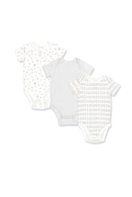 
                        
                          Load image into Gallery viewer, Not Too Big Grey Bamboo Short Sleeve Bodysuits 3 Pack 1
                        
                      