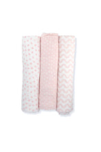 
                        
                          Load image into Gallery viewer, Not Too Big Pink Bamboo Swaddles 3 Pack 3
                        
                      