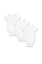 
                        
                          Load image into Gallery viewer, Not Too Big White Bamboo Short Sleeve Bodysuits 3 Pack 1
                        
                      