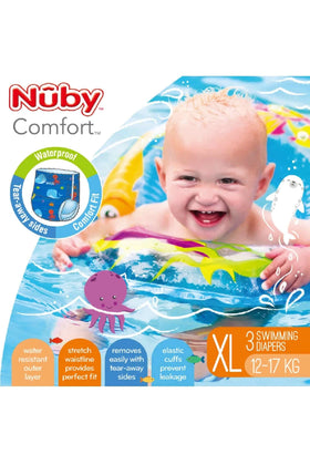 Nuby Comfort Swimming Diapers Extra Large 12 17 Kg Boy