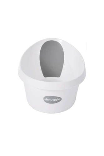 Shnuggle Toddler Bath White Light Grey 1