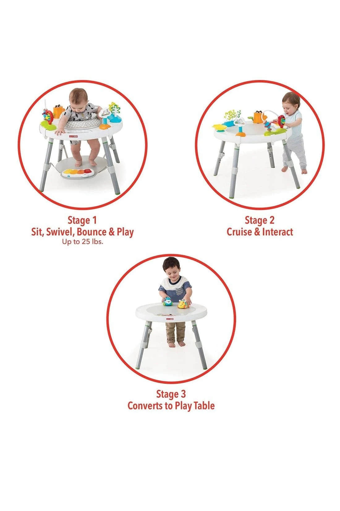 Baby 3 stage activity centre store