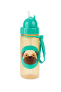 Skip Hop Zoo PP Straw Bottle 390ml Pug 1