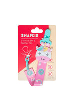
                        
                          Load image into Gallery viewer, Snapkis 2 In 1 Pacifier Teether Clip Unicorn 1
                        
                      