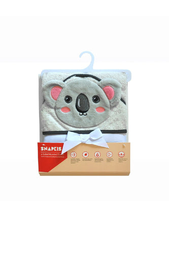 Snapkis 2in1 Koala Hooded Towel 1