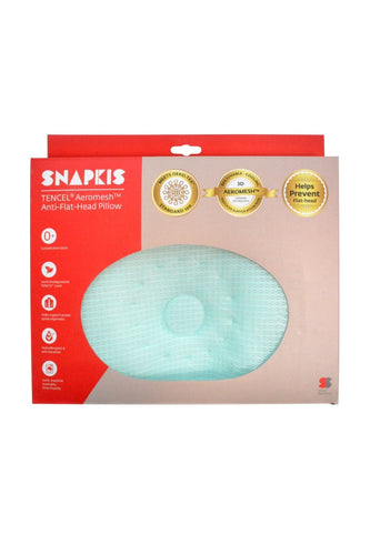 Snapkis Aeromesh Infant Pillow Teal 1