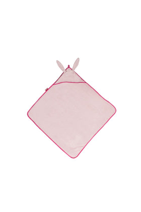 Snapkis Newborn Bamboo Bunny Hooded Towel Pink