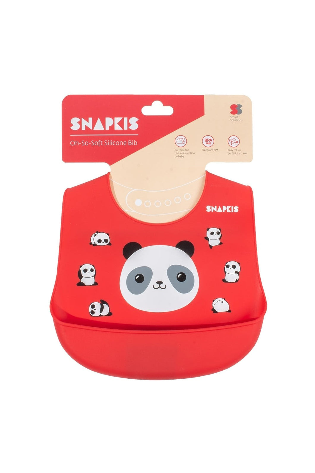 Snapkis Oh So Soft Silicone Bib Panda Iii