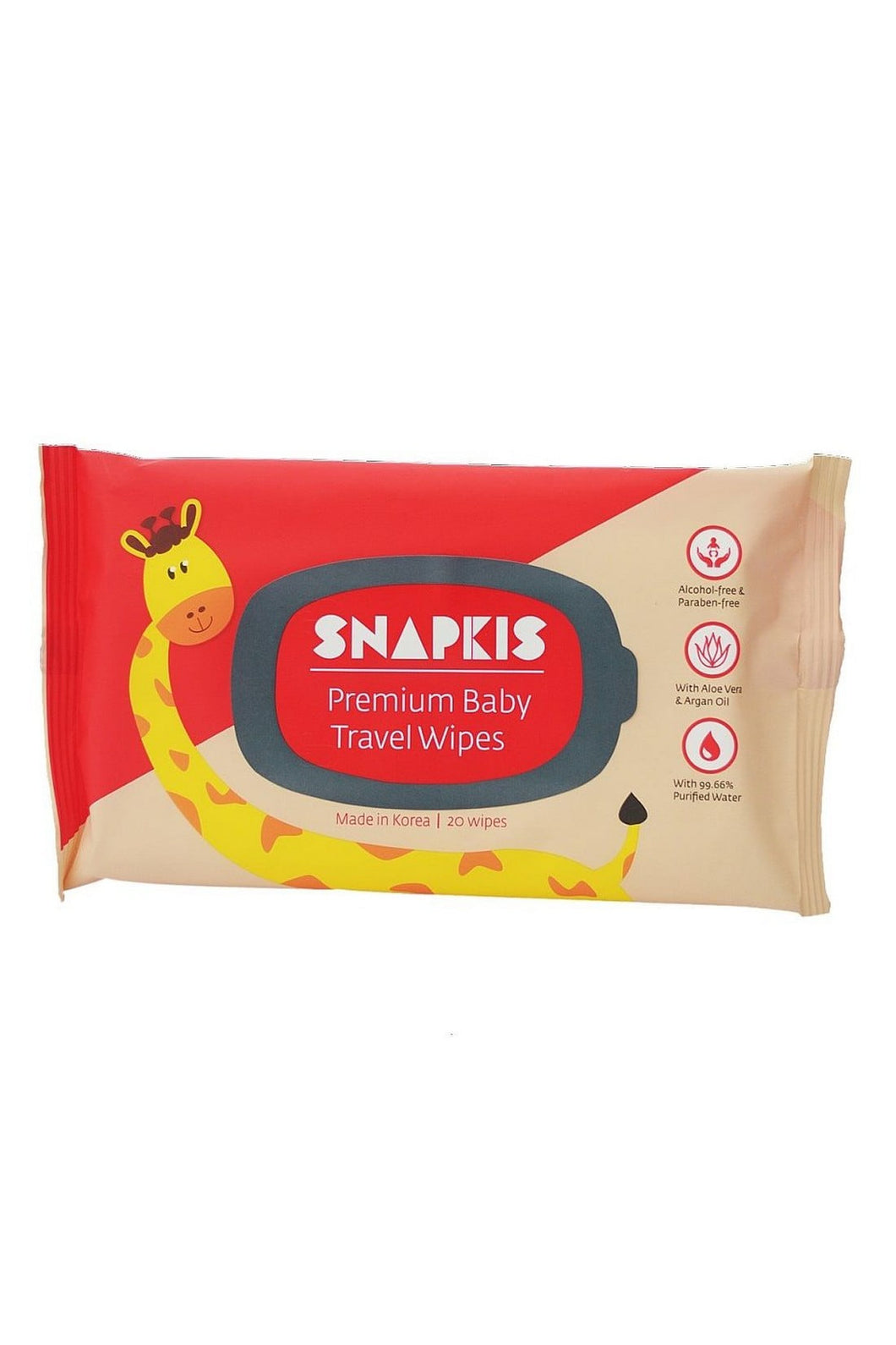 Snapkis Premium Travel Baby Wipes 20 Pcs 1