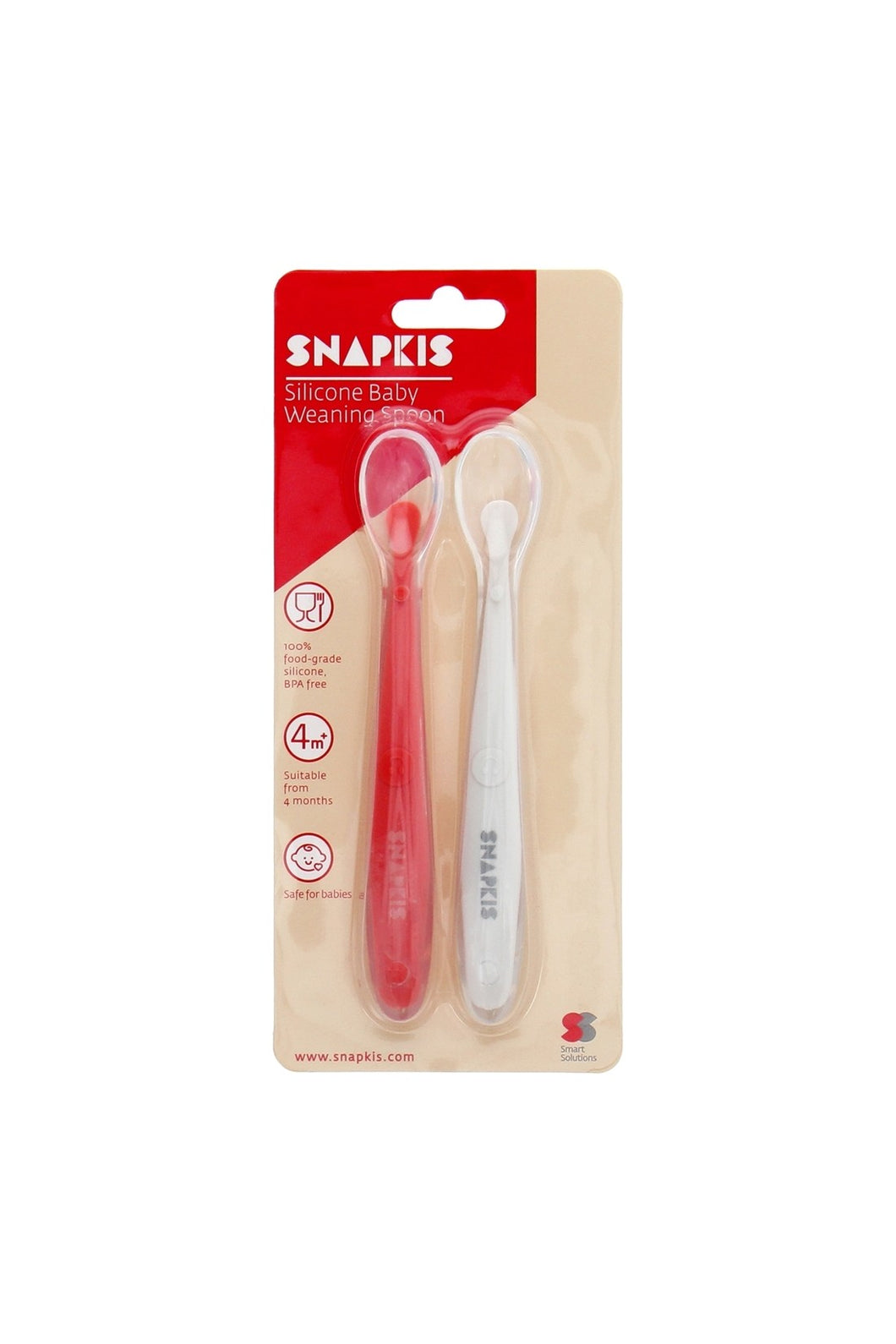 Snapkis Silicone Weaning Spoon 2Pk 1