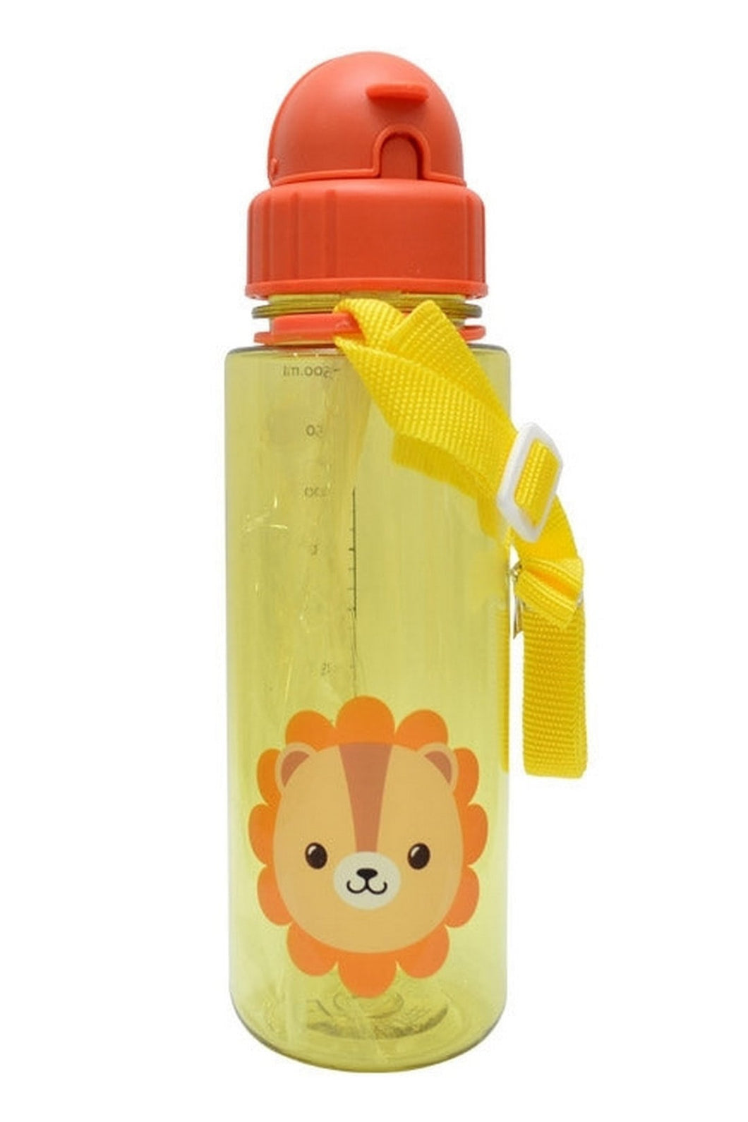 Snapkis Straw Water Bottle 500Ml Lion