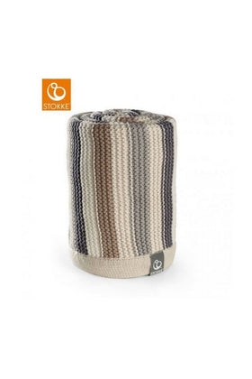 Stokke Stroller Knitted Blanket Multi Strap Horizon