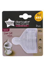 
                        
                          Load image into Gallery viewer, Tommee Tippee Closer To Nature Super Soft Teat Fast Flow 1
                        
                      
