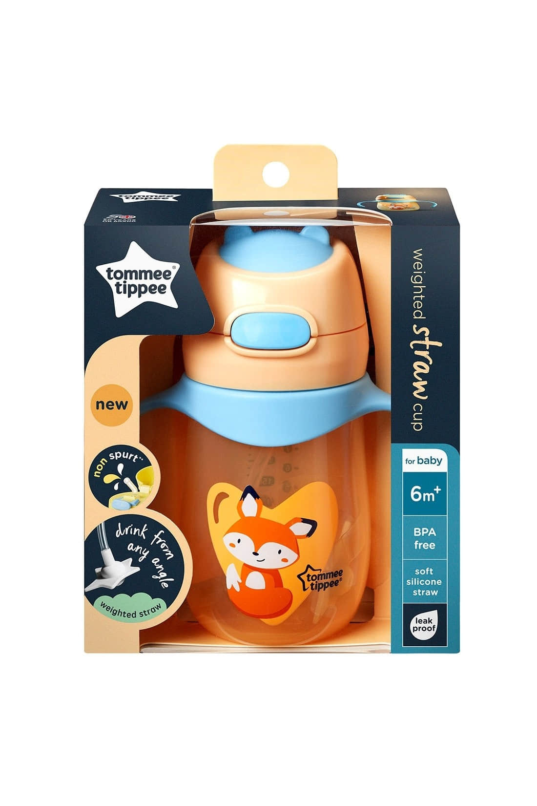 Buy Tommee Tippee Cup Weighted Straw With Handle 240ml Online