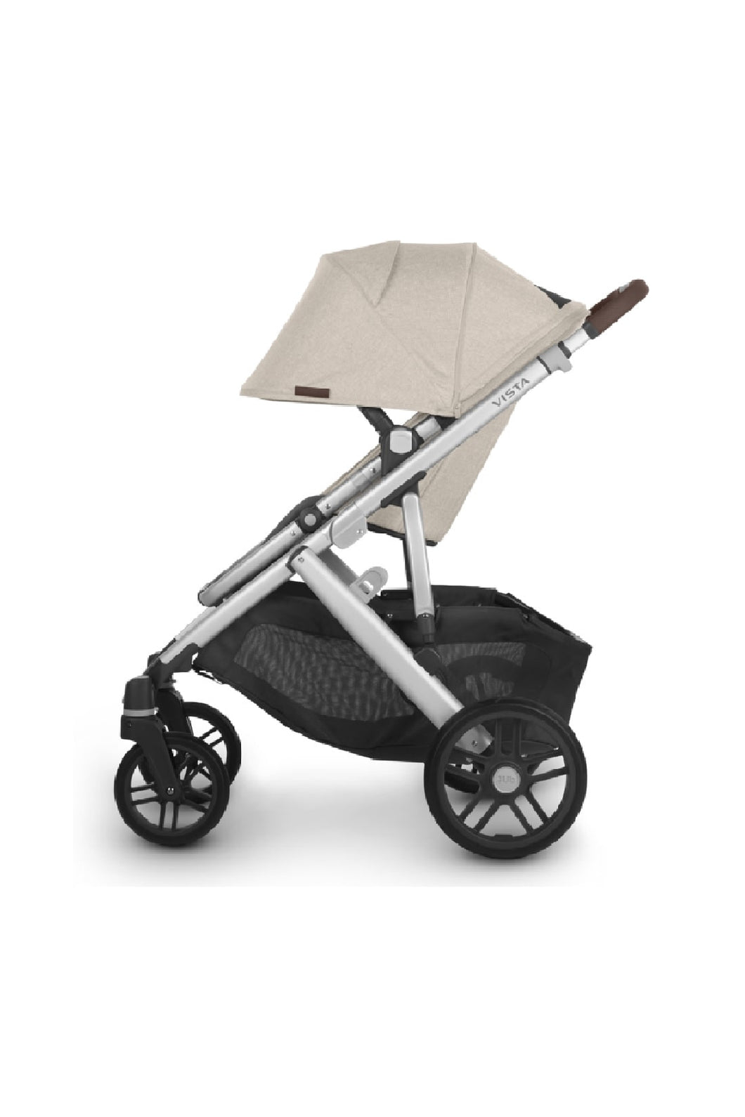 Uppababy Vista V2 Stroller Oat Melange With silver frame 2