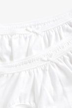 
                        
                          Load image into Gallery viewer, White Frilly Nappy Cover Briefs 2 Pack 3
                        
                      